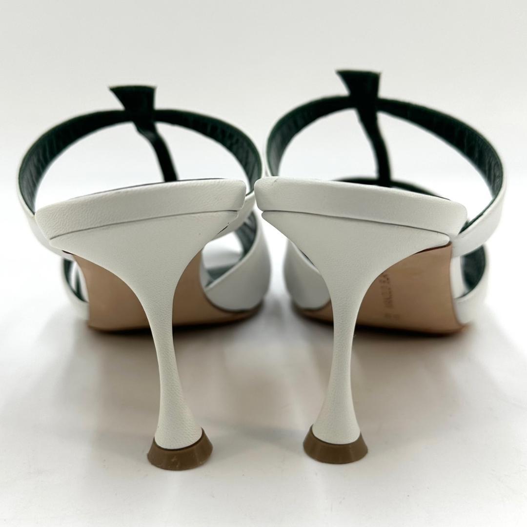MANOLO BLAHNIK マノロブラニク ミュール NOORAMU ホワイト