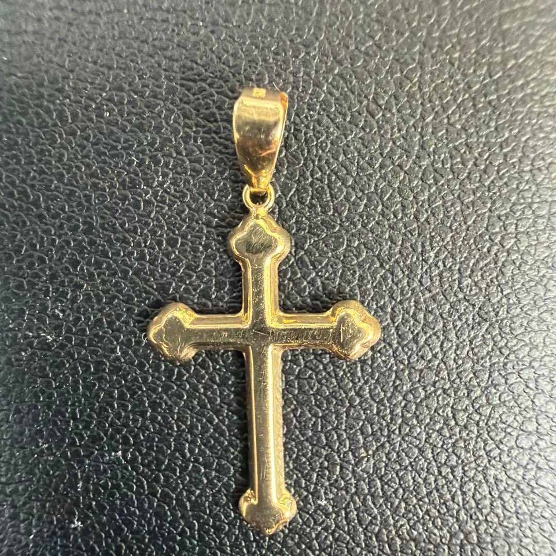 ララクリスティー　クロスネックレストップ K18 0.4g