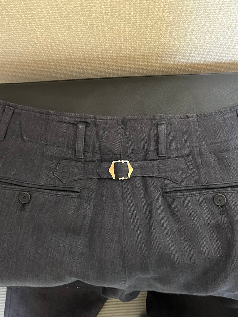 ［激レア］BERNARD ZINS ワイドパンツ ネイビー リネン100%