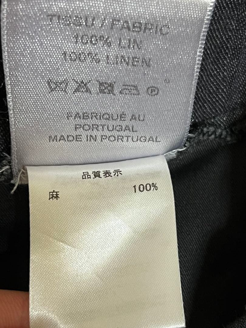 ［激レア］BERNARD ZINS ワイドパンツ ネイビー リネン100%