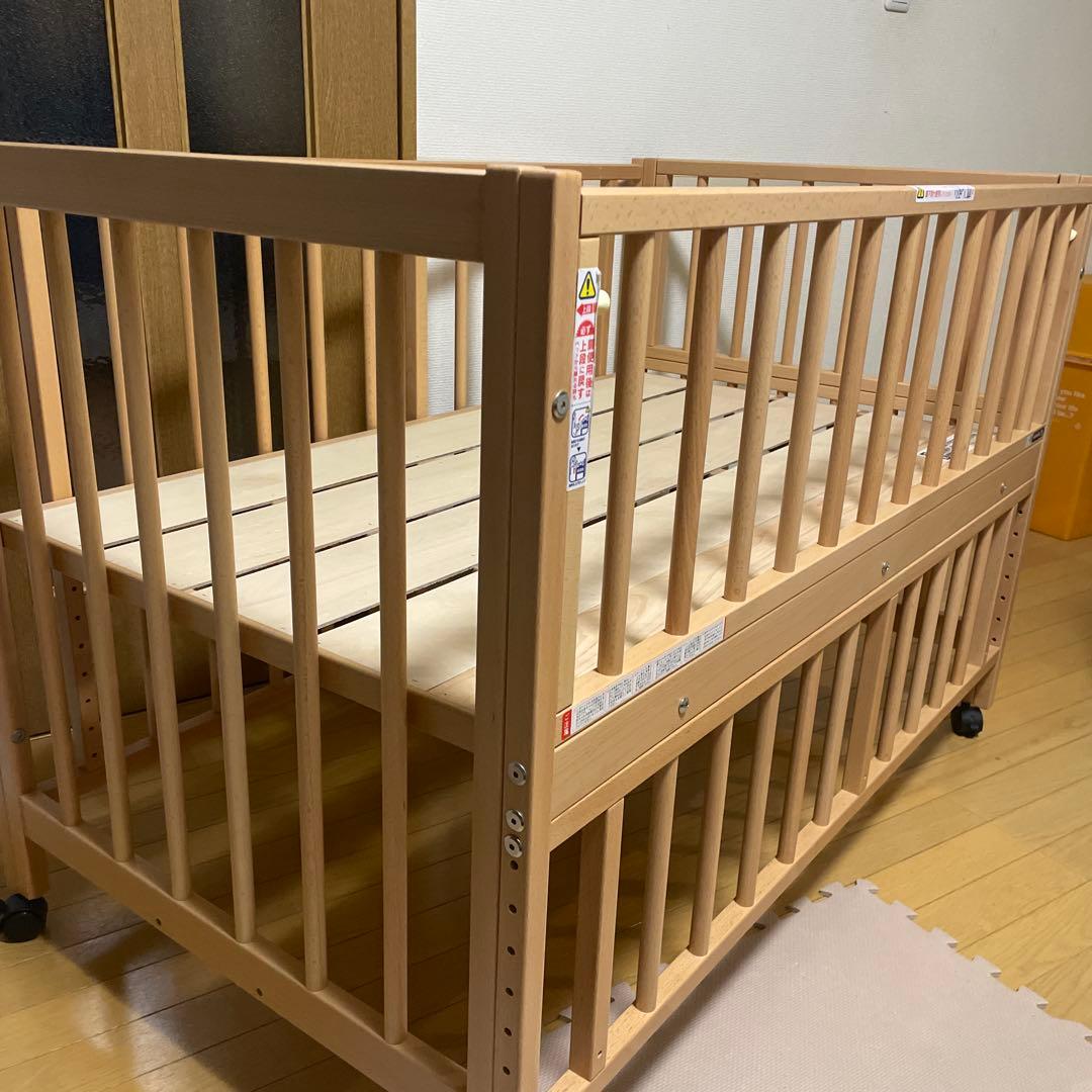 サワベビー 澤田工業 S型 スクレ ベビーベッド 添い寝ベッド