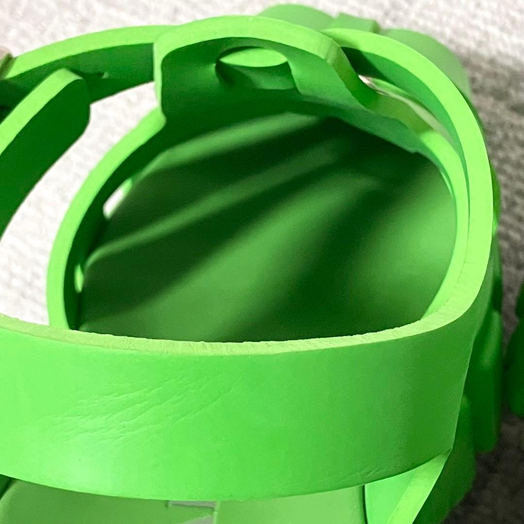 25SS！プラダ［モノリス］箱付き　サンダル　厚底　ラバー　メンズ　サイズ8