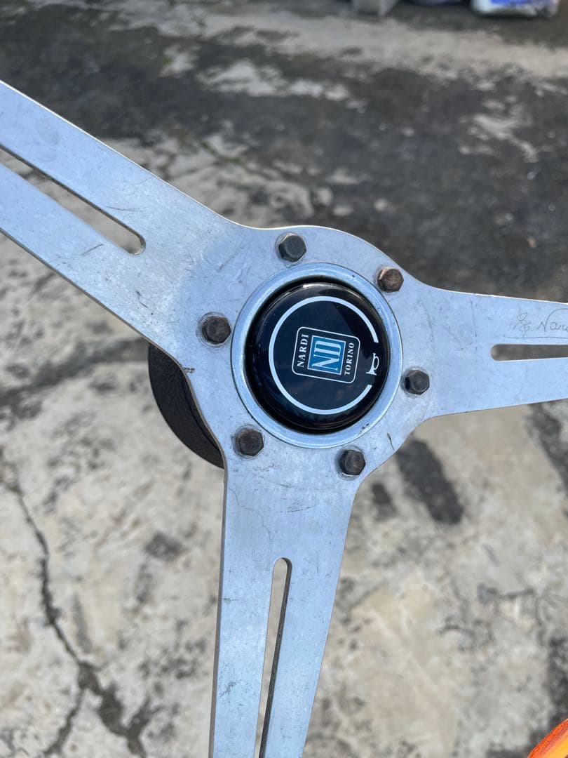 ナルディ　ウッドステアリング　当時物