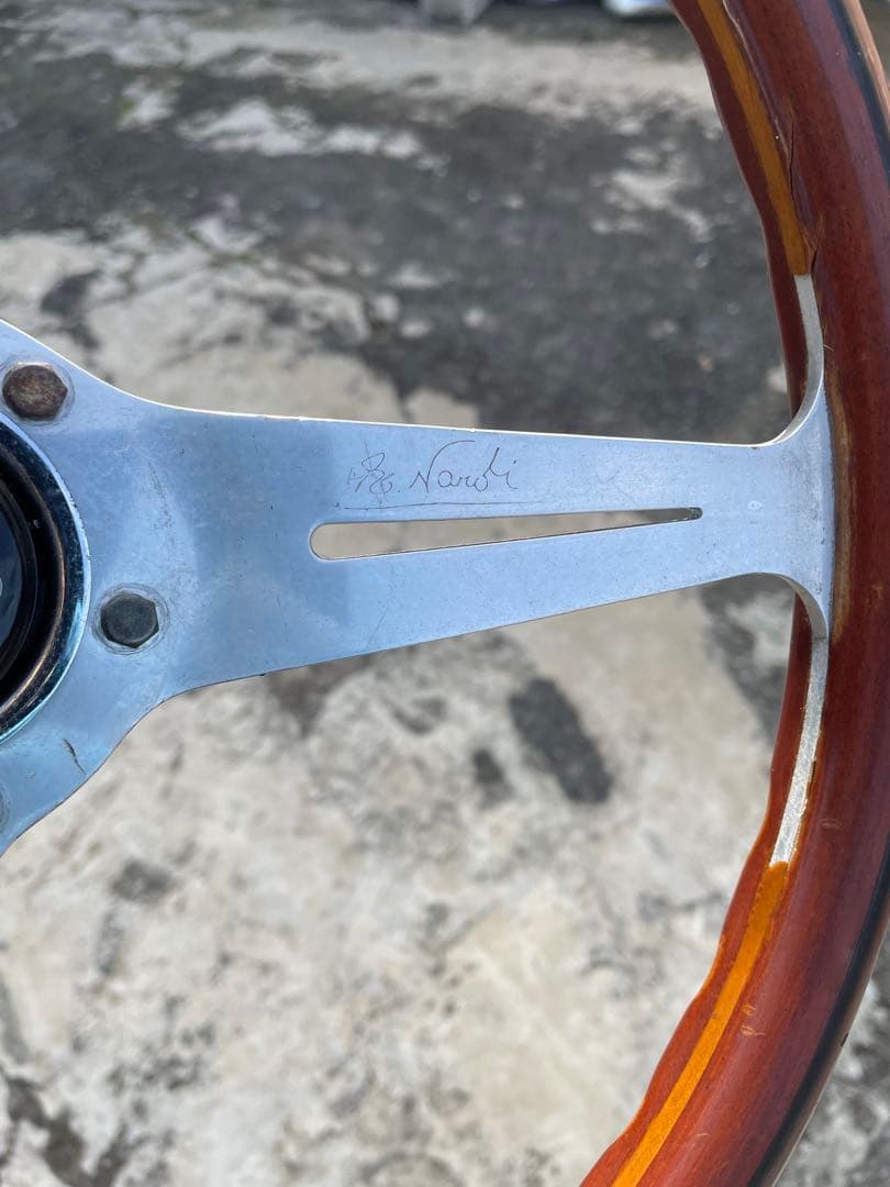 ナルディ　ウッドステアリング　当時物