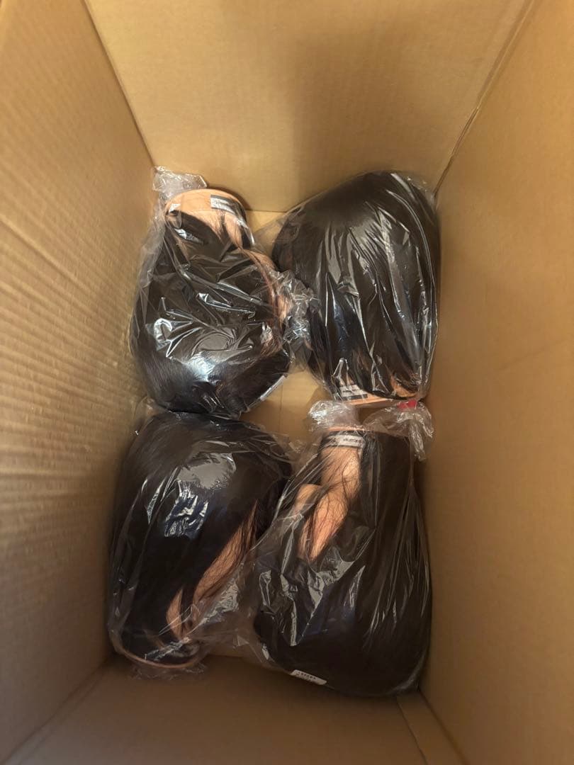 美容師 国家試験本番用カットウィッグ 三矢4体