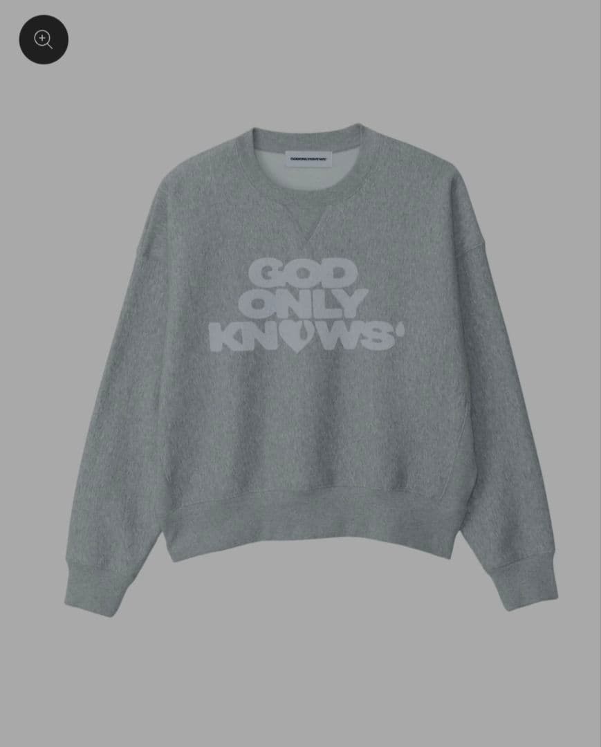 トップス GODONLYKNOWS SIGNATURE CREW NECK SWEAT