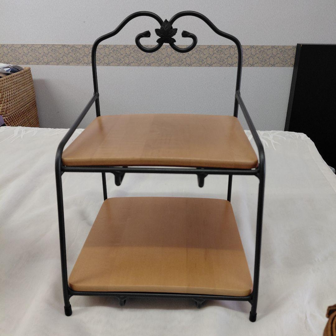 ロンガバーガー　アイアンラック　バスケット付き　インテリア　アンティーク