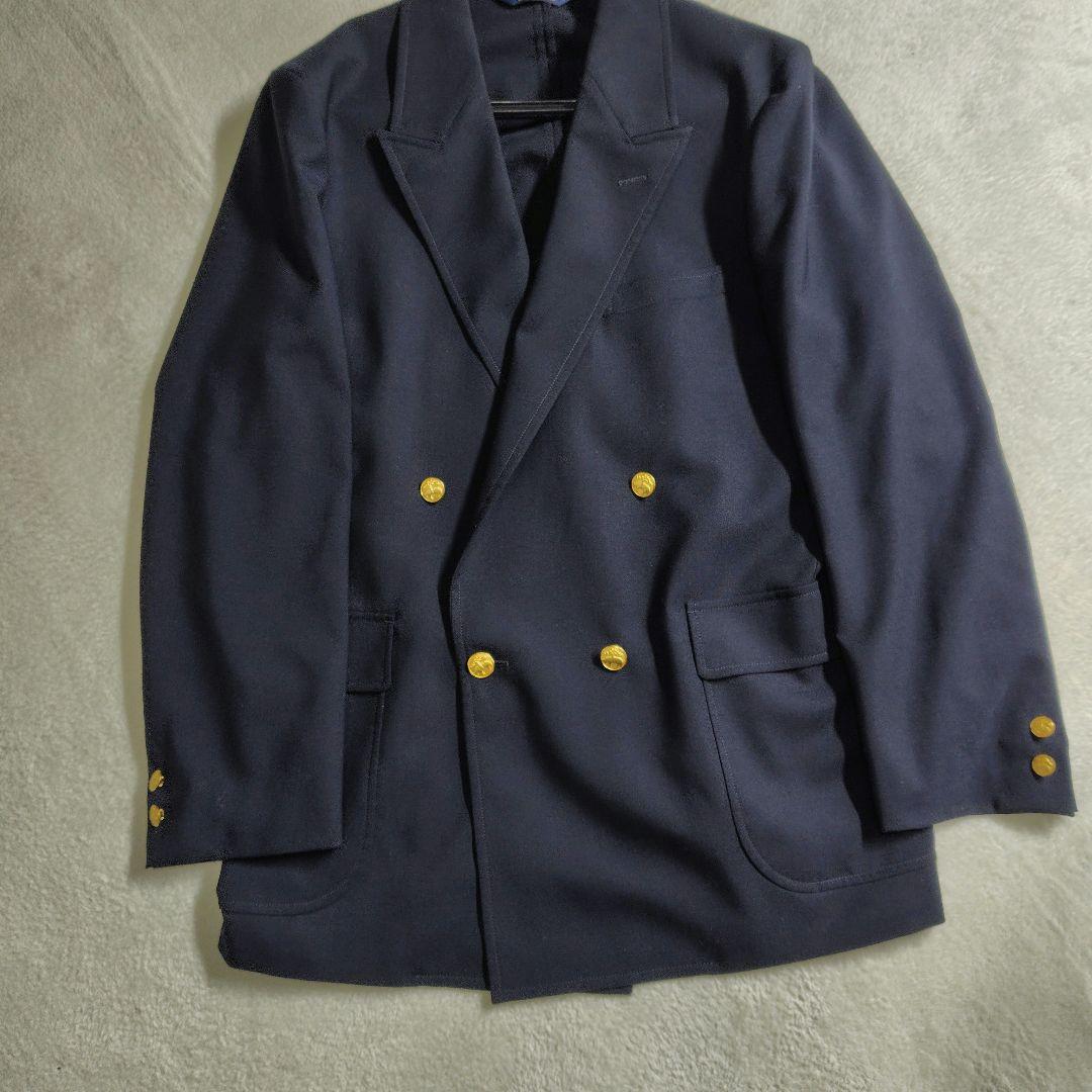 未使用に近い　XL　現行　ブルックスブラザーズ　紺　ブレザー　ダブル　金ボタン