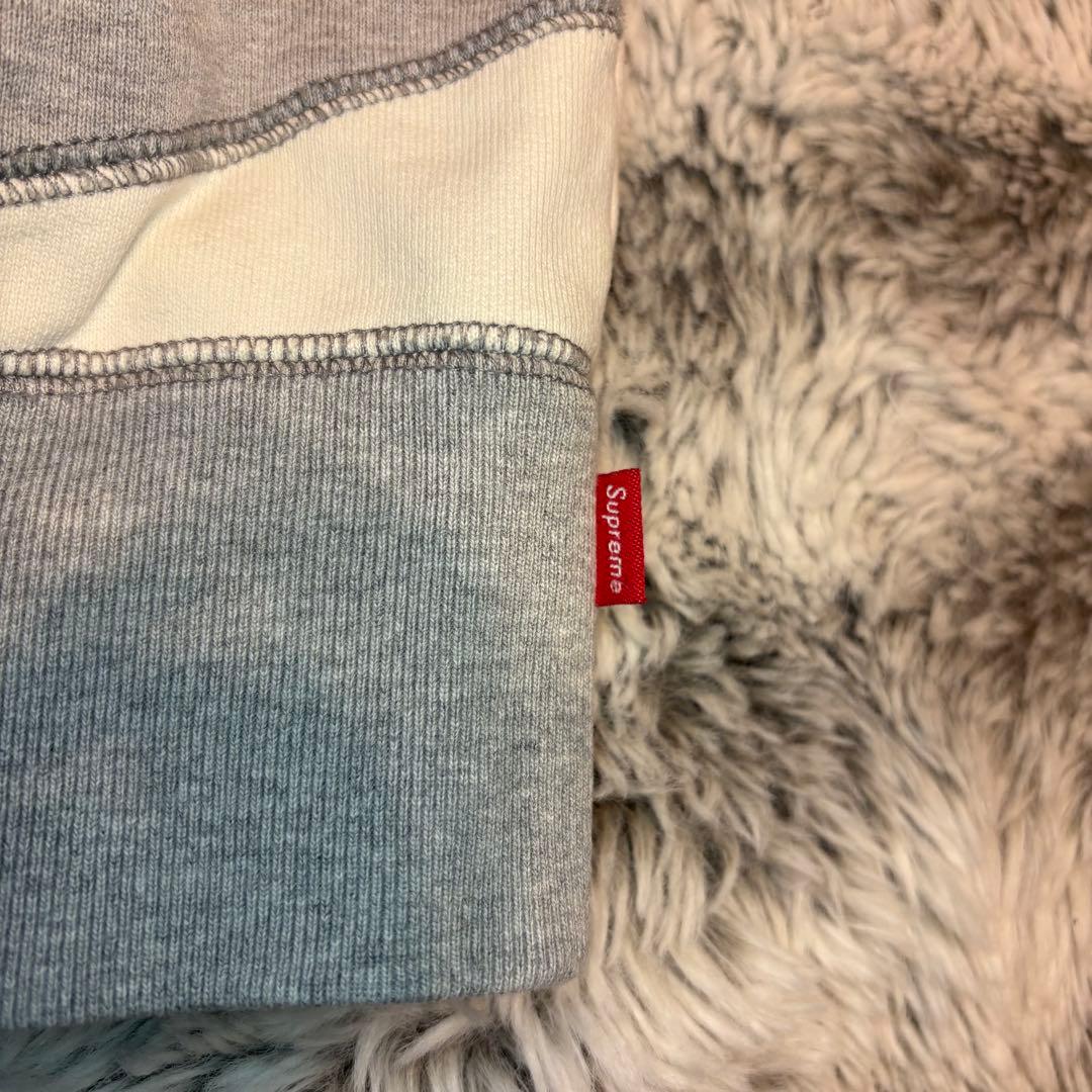 【美品】Supreme シュプリーム パッチワークパーカー Sサイズ 白 グレー