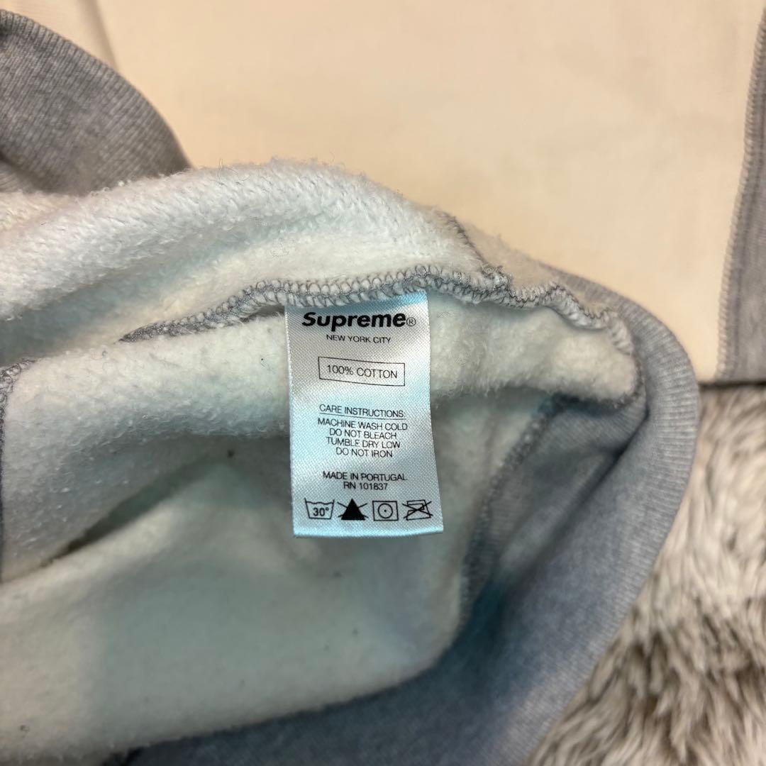 【美品】Supreme シュプリーム パッチワークパーカー Sサイズ 白 グレー