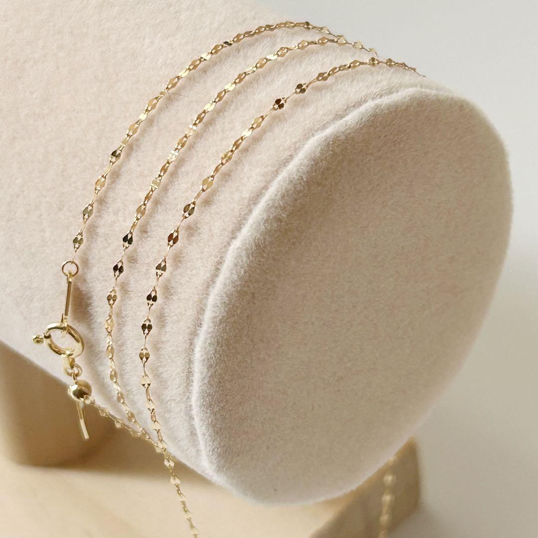 新品 高品質 日本製 K18 ネックレス 60cm アジャスター