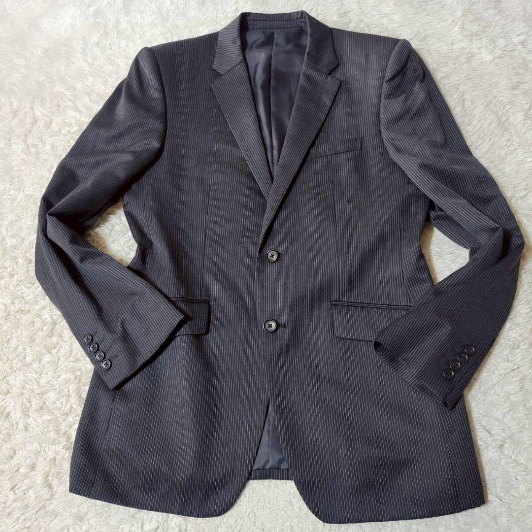 美品✨　大きいサイズ　XL相当　タケオキクチ　スリーピース　スーツ　ストライプ