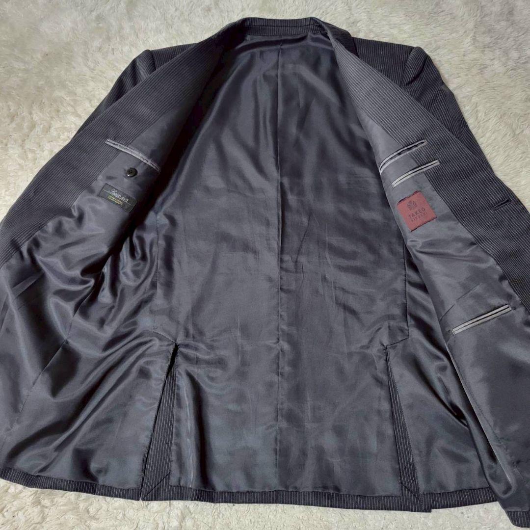 美品✨　大きいサイズ　XL相当　タケオキクチ　スリーピース　スーツ　ストライプ