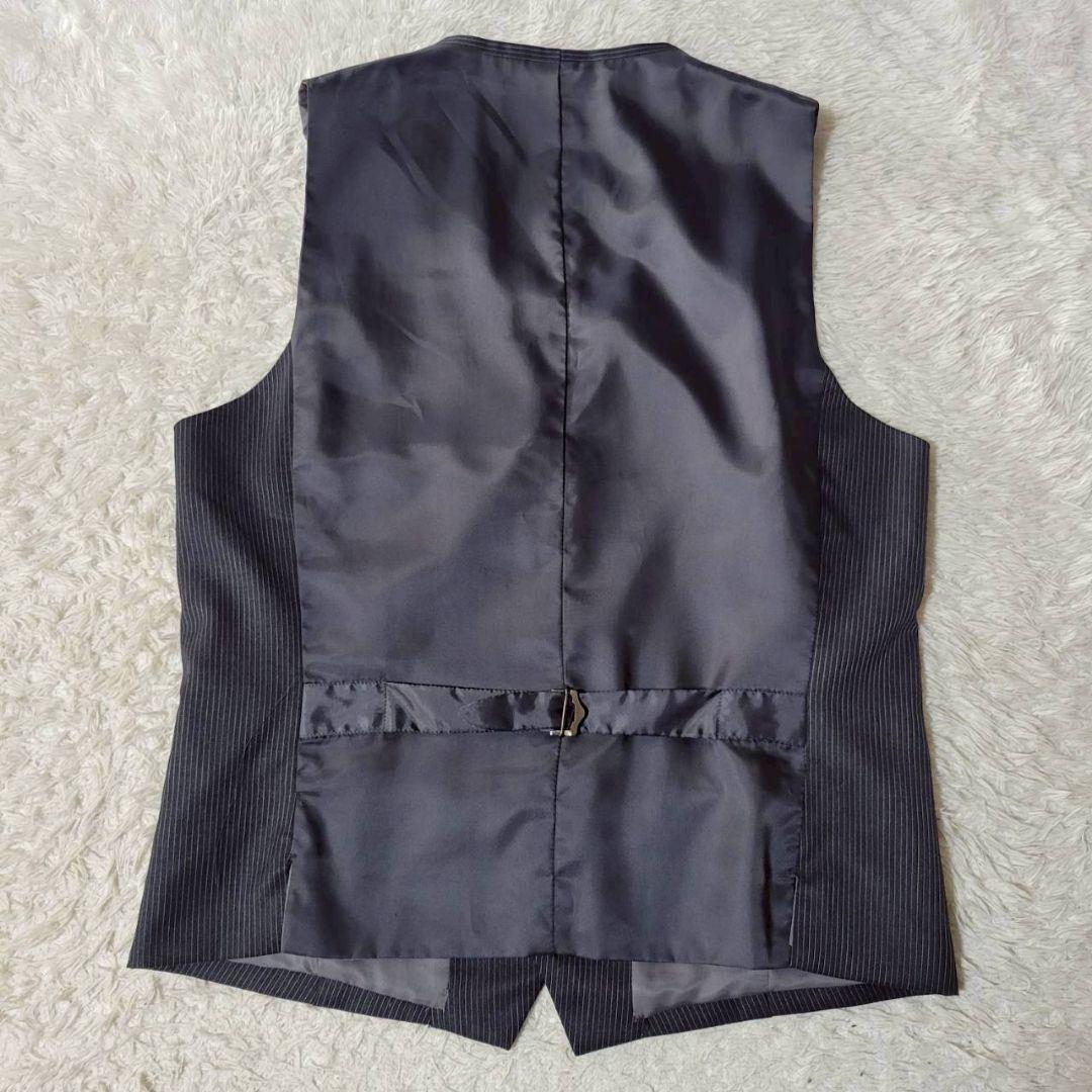 美品✨　大きいサイズ　XL相当　タケオキクチ　スリーピース　スーツ　ストライプ