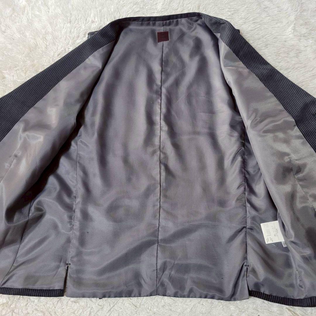 美品✨　大きいサイズ　XL相当　タケオキクチ　スリーピース　スーツ　ストライプ