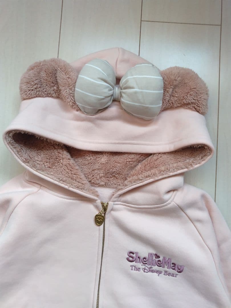 シェリーメイ　ディズニー　裏起毛　パーカー　ピンク　L　3wayバッグ