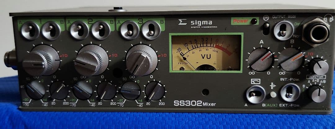 シグマSS-302 ポータブル3Chミキサー　映像制作向け【美品】