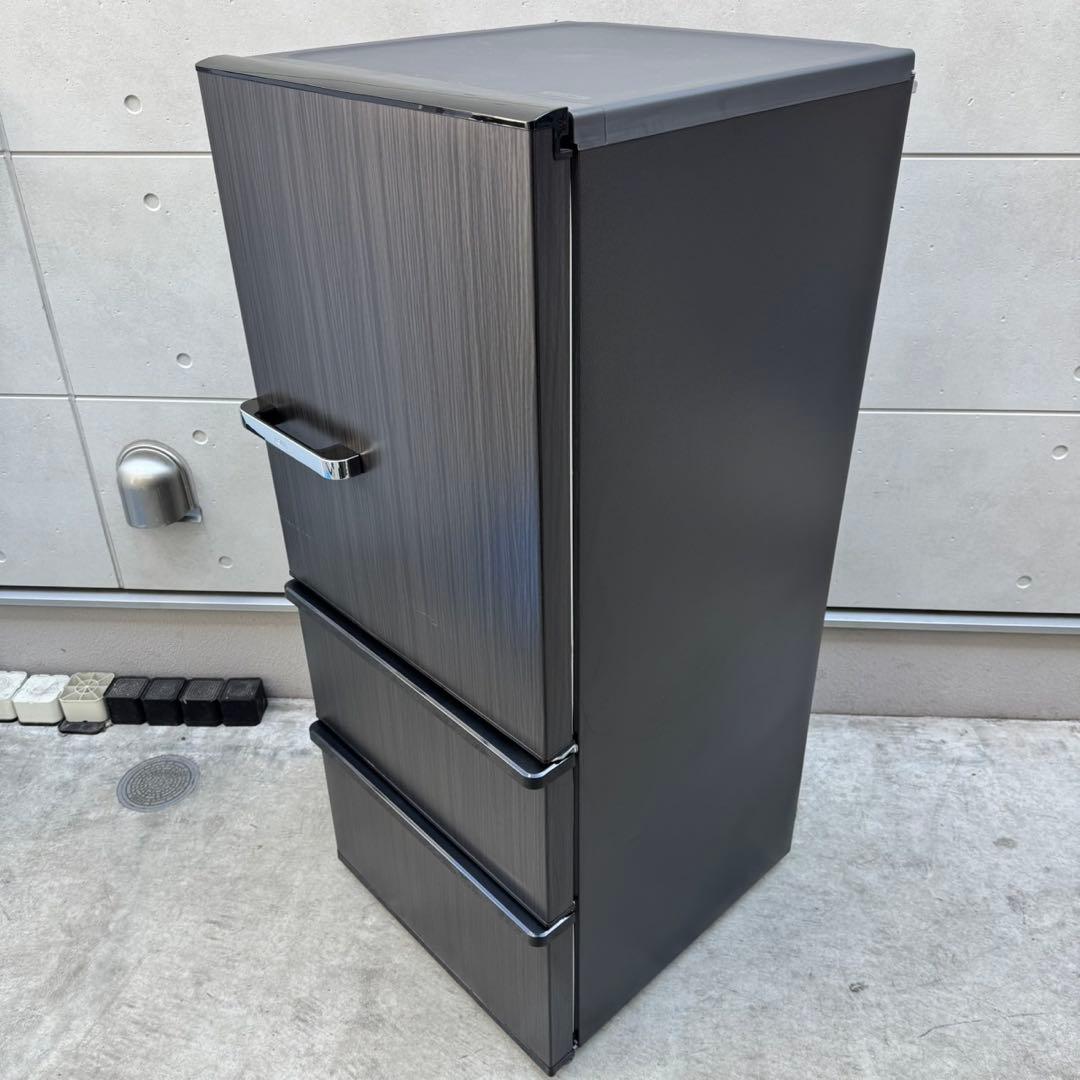 183⭐️2024年製美品★アクア　冷蔵庫　3ドア　大型　自動製氷　木目