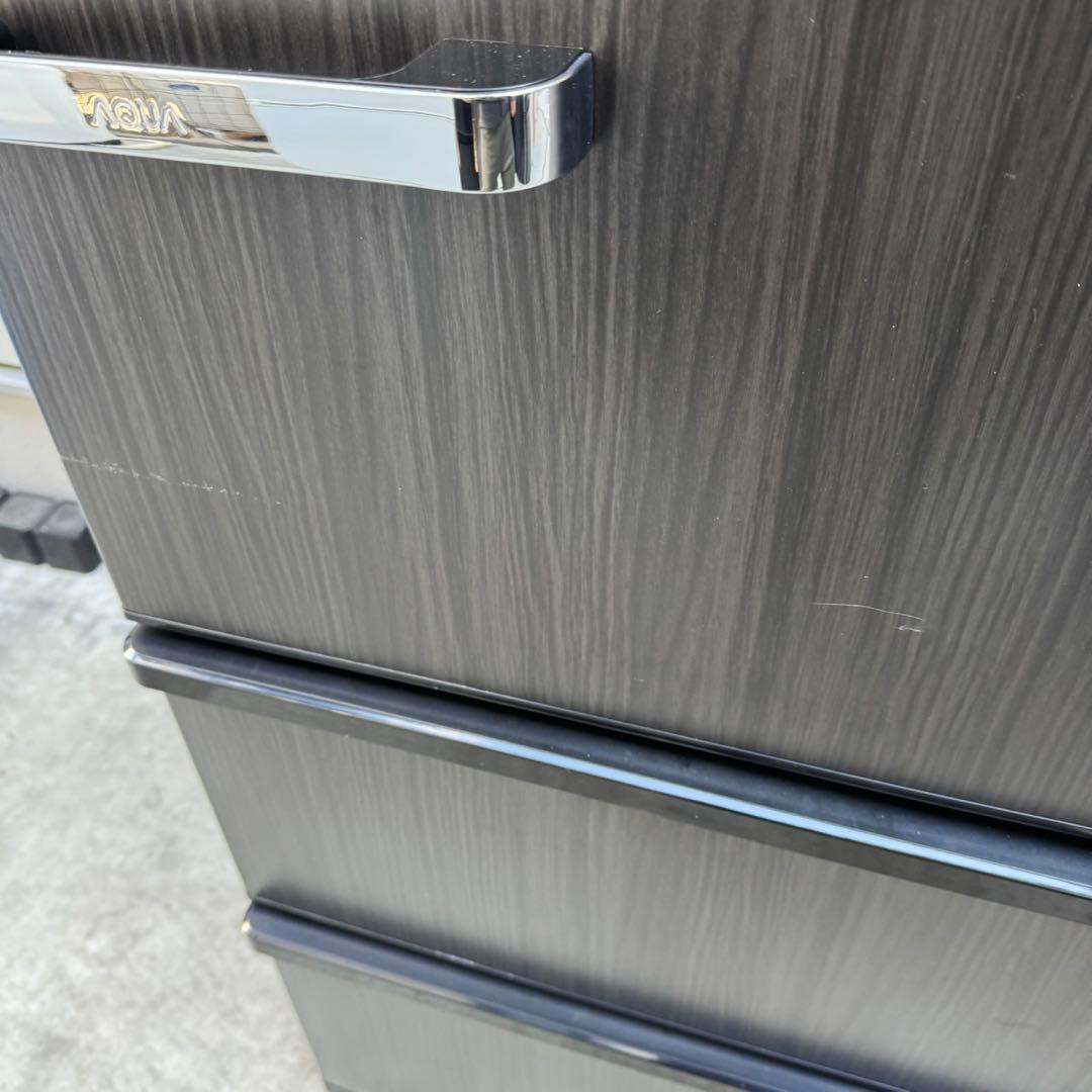 183⭐️2024年製美品★アクア　冷蔵庫　3ドア　大型　自動製氷　木目