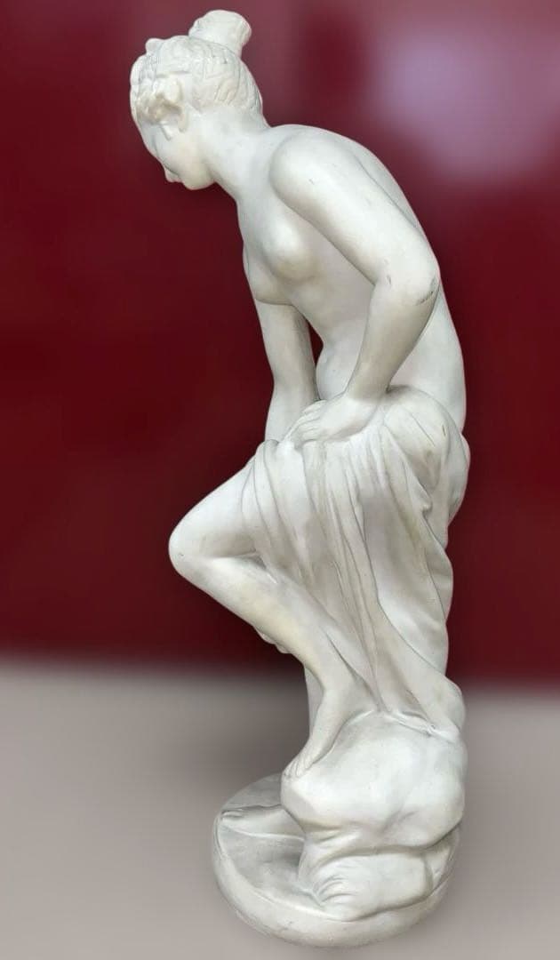 専用　大理石　女性裸婦像　高さ65.5㎝/17.4㌔　東Y7-1020☆1F