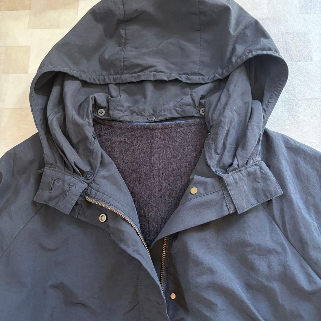 【ビアズリー】4way ナイロン　モッズコート　ライナー　ブラック　FREE