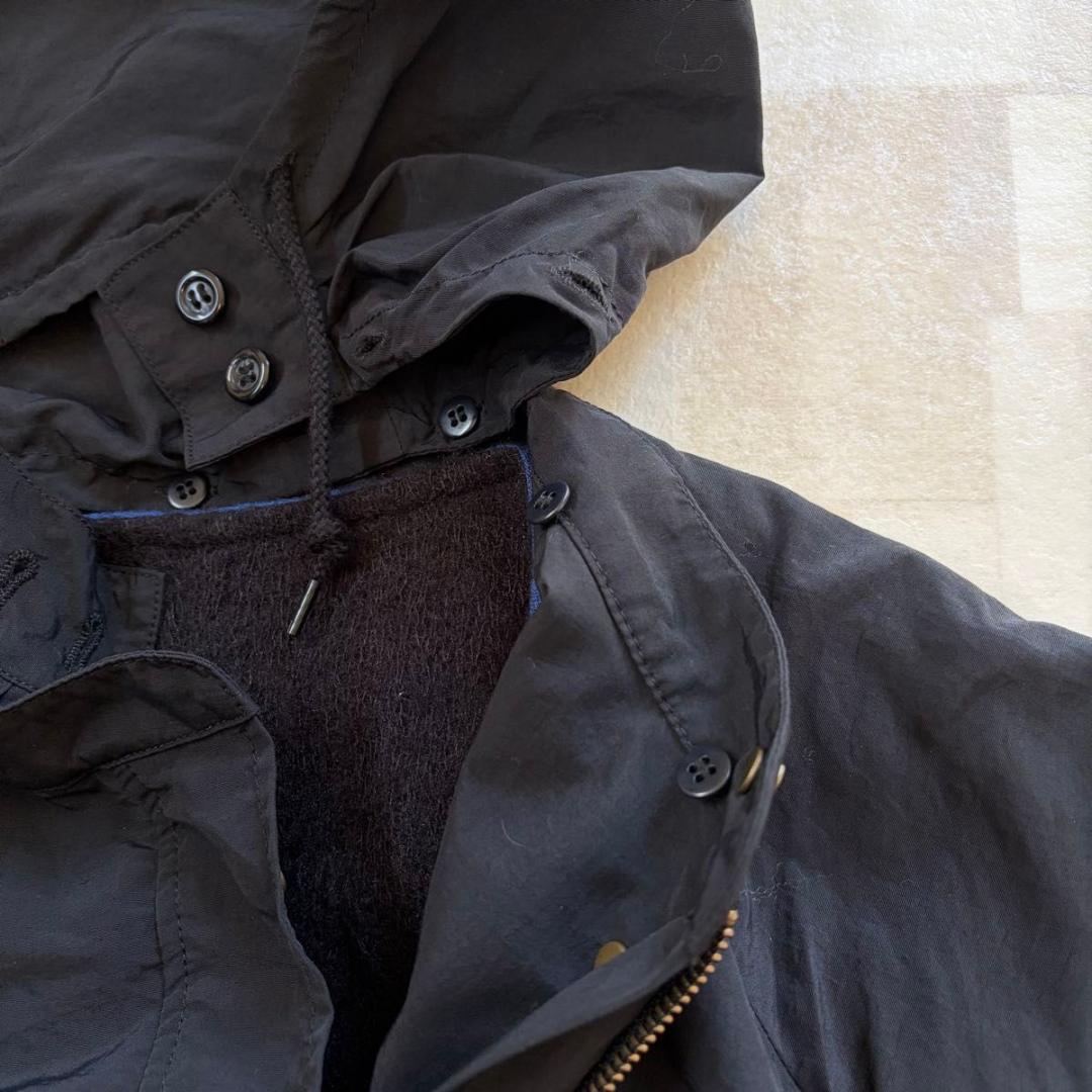 【ビアズリー】4way ナイロン　モッズコート　ライナー　ブラック　FREE