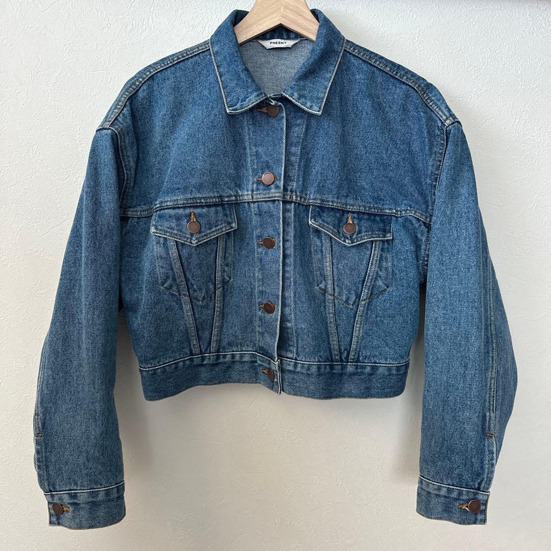 PHEENY フィーニー　デニムクロップドジャケット