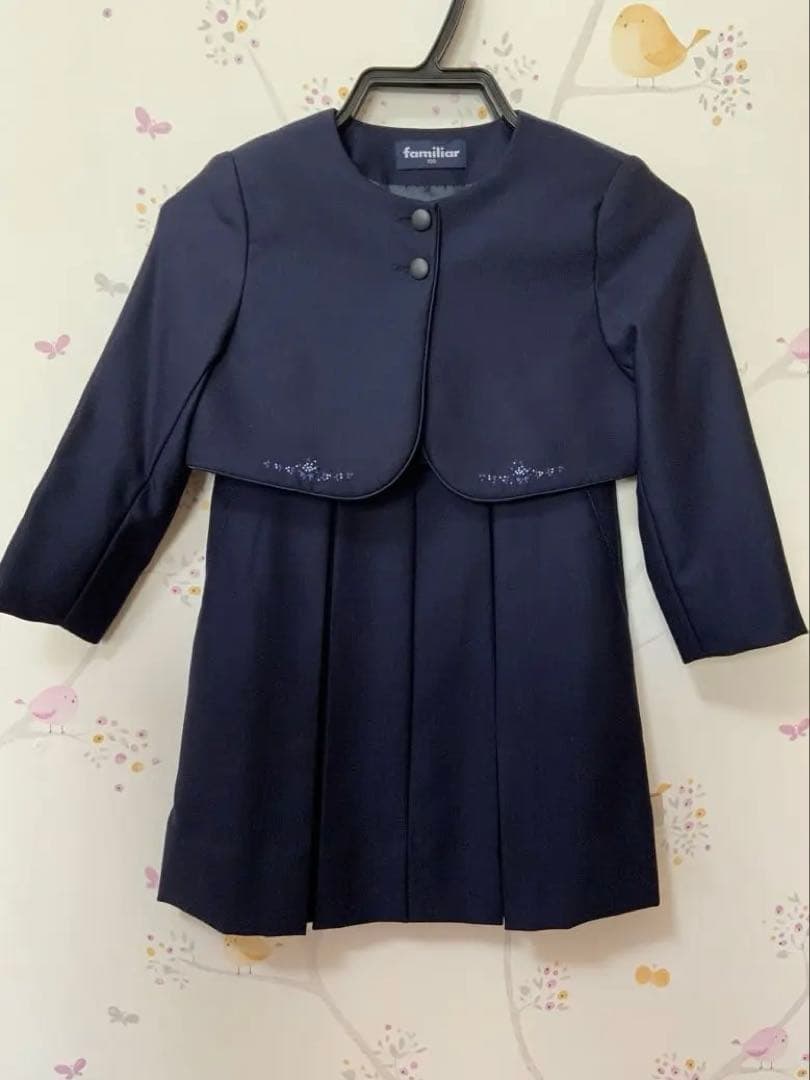 幼稚園受験　ファミリア　女の子　アンサンブル3点セット