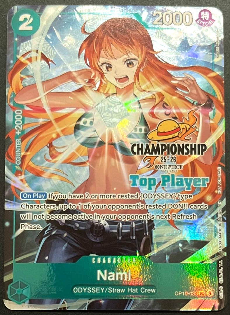 ワンピース カードゲーム one piece championship nami top player