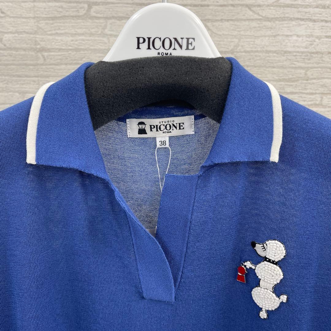 PICONE ブルーポロシャツ サイズM