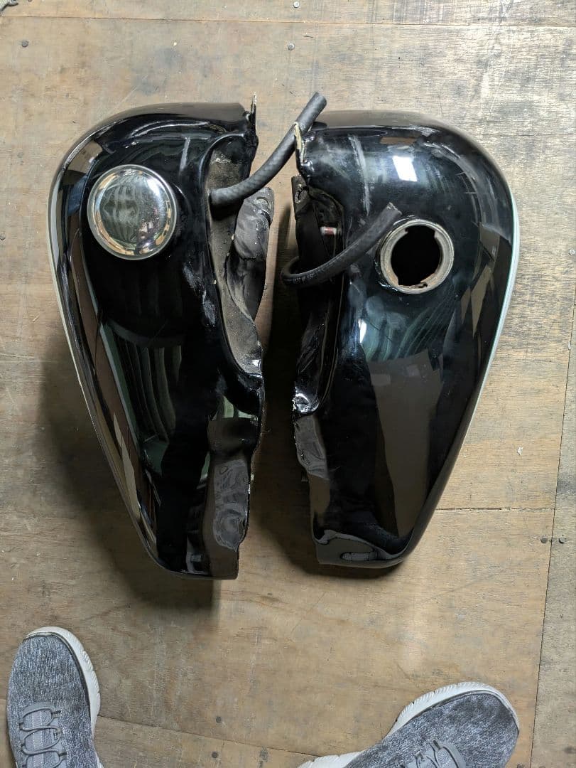 ショベル　FLH　分割フュエルタンク