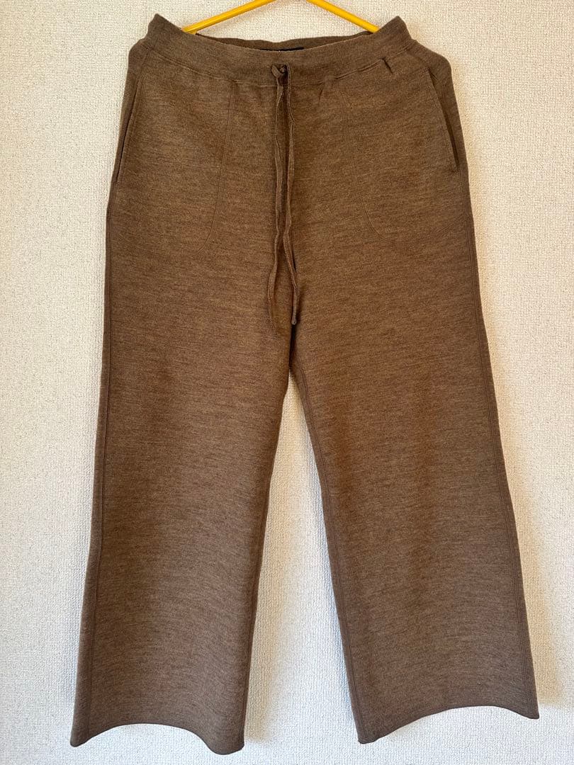 ほぼ未使用☆45rpmジャージフラノストレッチ イージーパンツ・ブラウン