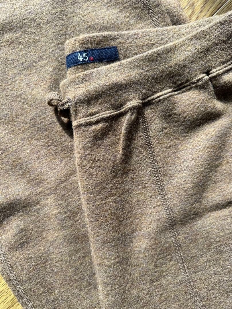 ほぼ未使用☆45rpmジャージフラノストレッチ イージーパンツ・ブラウン