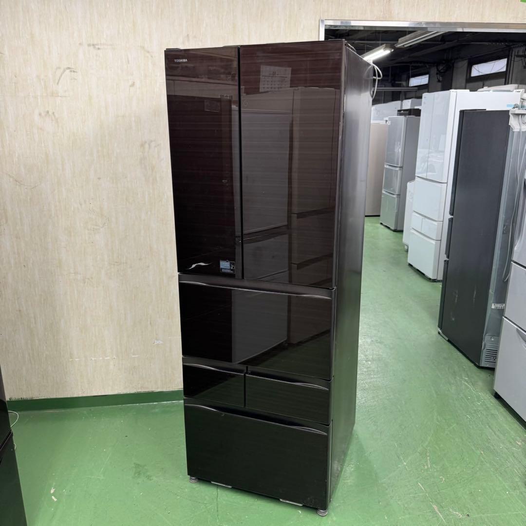 126 東芝　大型冷蔵庫　508L 500L強　小型　家庭用　自動製氷　観音開き