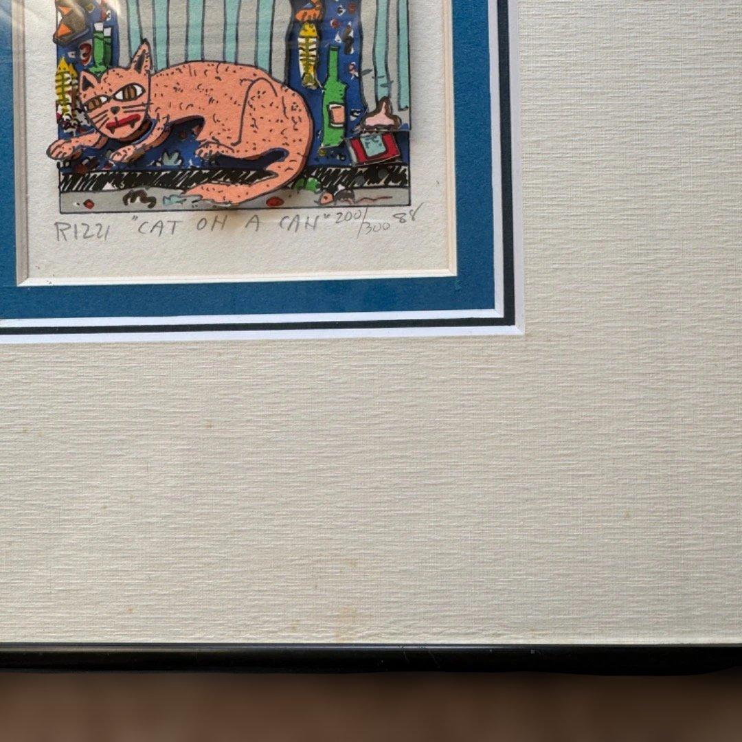 ジェームス・リジィ、3Dシルクスクリーン　CAT OH CAT