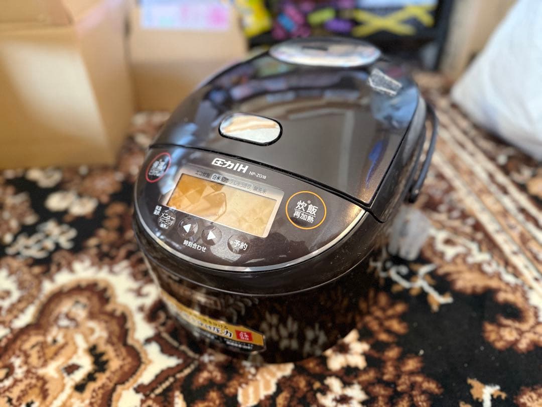 【中古美品】象印 NP-ZG18 炊飯器 圧力IH 一升炊き ZOJIRUSHI
