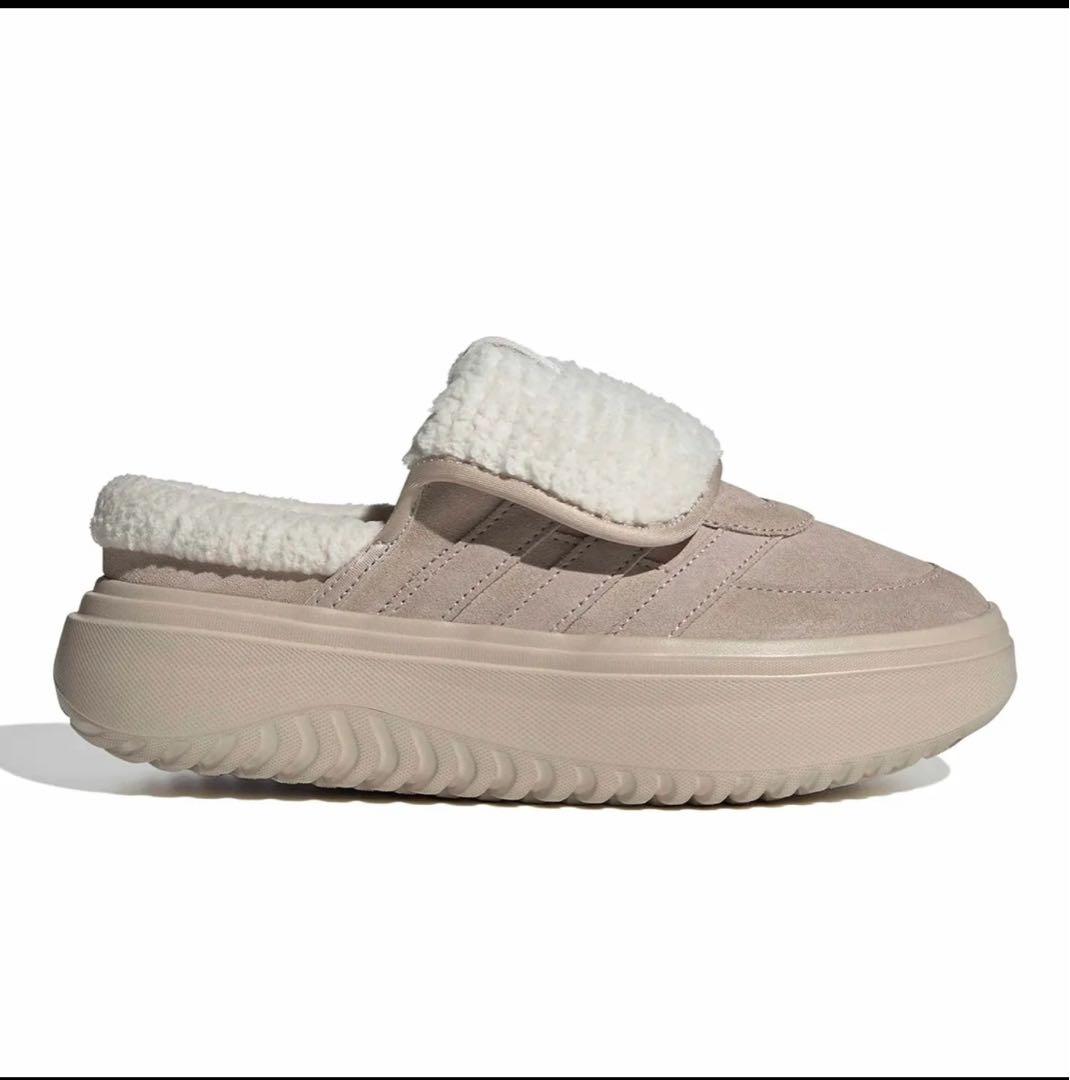 25.5cm 韓国限定adidas Grand Court Mule ベージュ