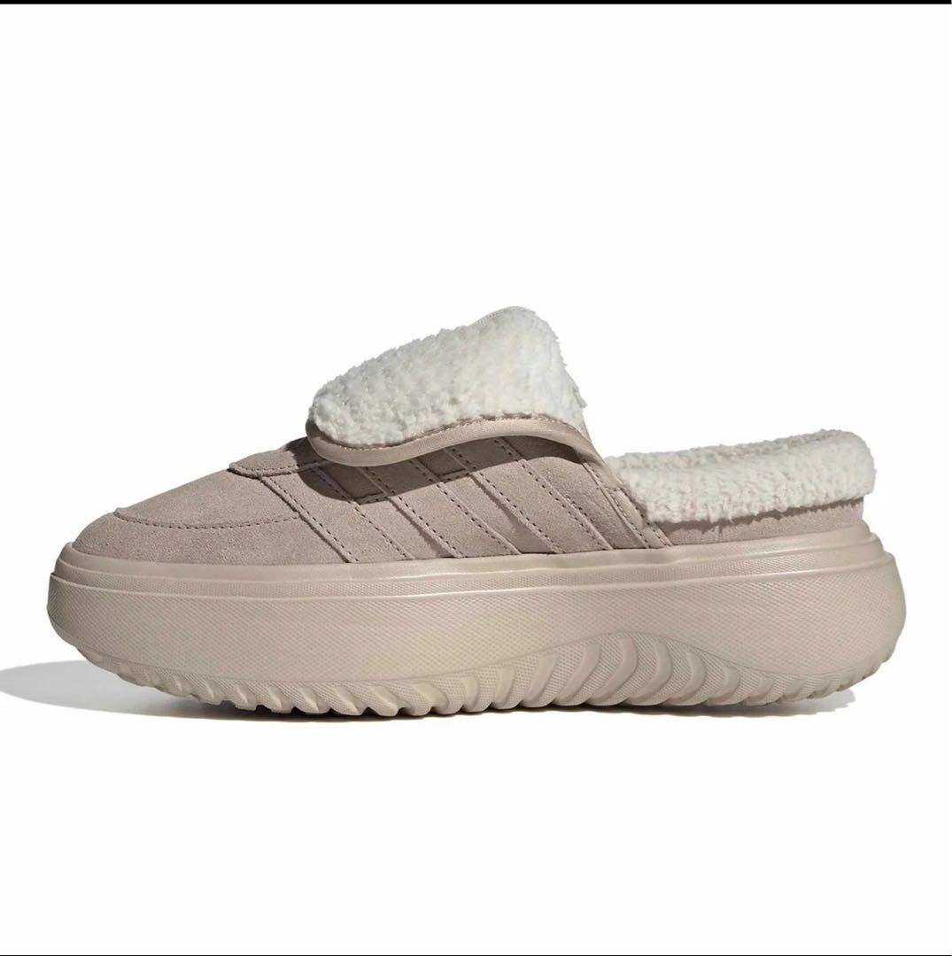 25.5cm 韓国限定adidas Grand Court Mule ベージュ