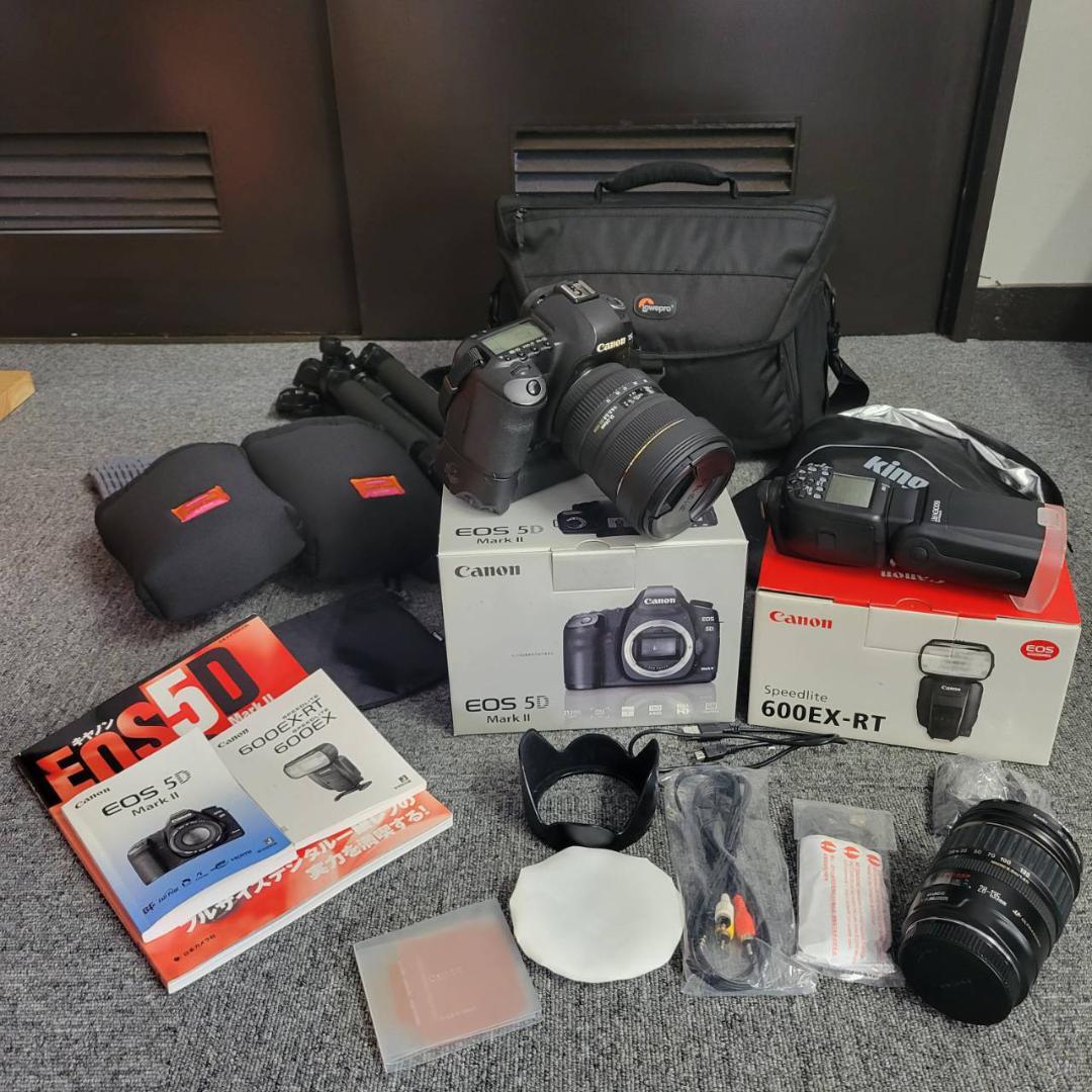 【まとめてお得】キヤノン 一眼レフ　レンズ　ストロボ　セット　撮影セット