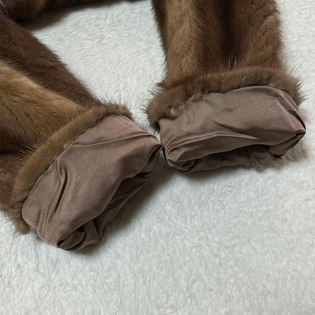 デミバフミンク 毛皮 コート サイズL相当 毛並み◎