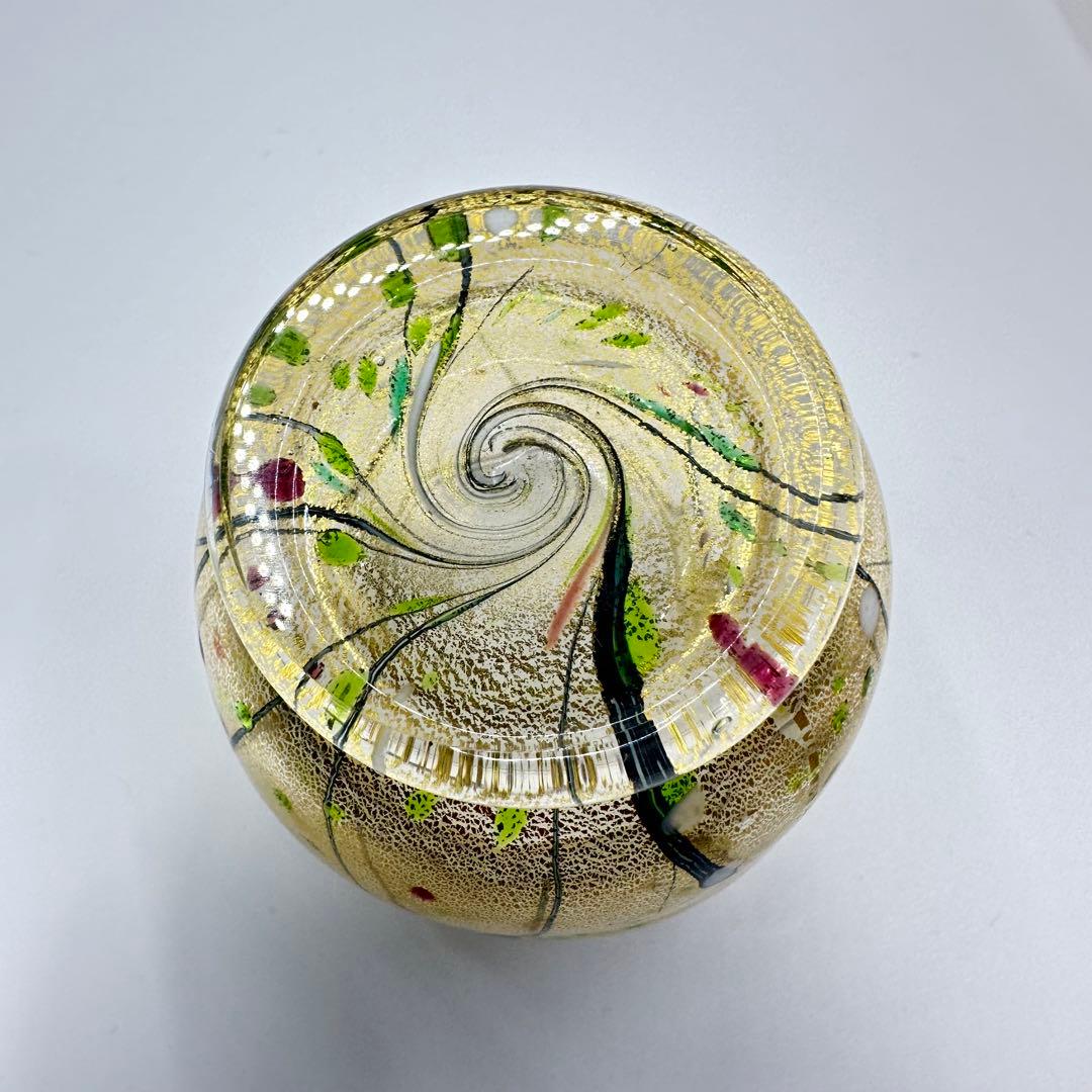 現代の名工/人間国宝 ガラス工芸家 黒木国昭作 コップ　ポット　金彩