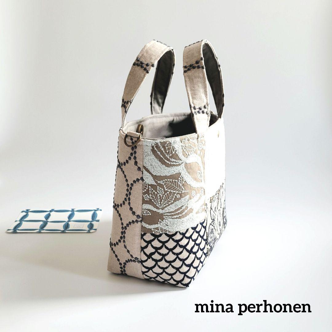 ミナペルホネン　パッチワークシンプルトートバック a