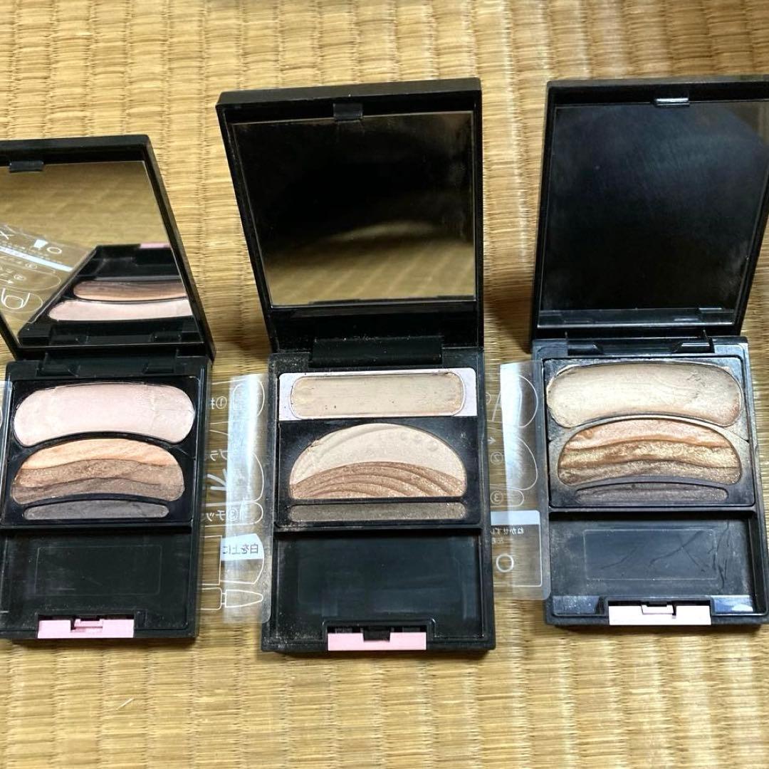 M*読様 オーブクチュールひと塗りアイシャドウパレットブラウン系3点まとめ売り