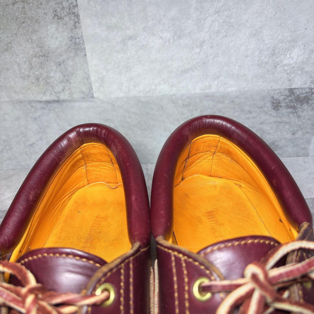 人気 ティンバーランド 3eyeクラシックラグ 26.5 デッキシューズ 赤茶