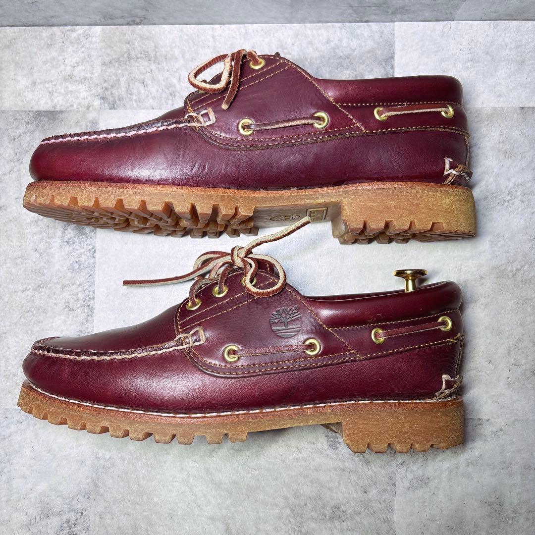 人気 ティンバーランド 3eyeクラシックラグ 26.5 デッキシューズ 赤茶