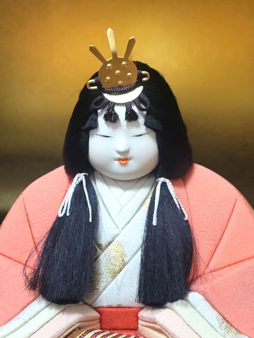 立派な雛人形　内裏雛　若草山　鈴木賢一作　東玉