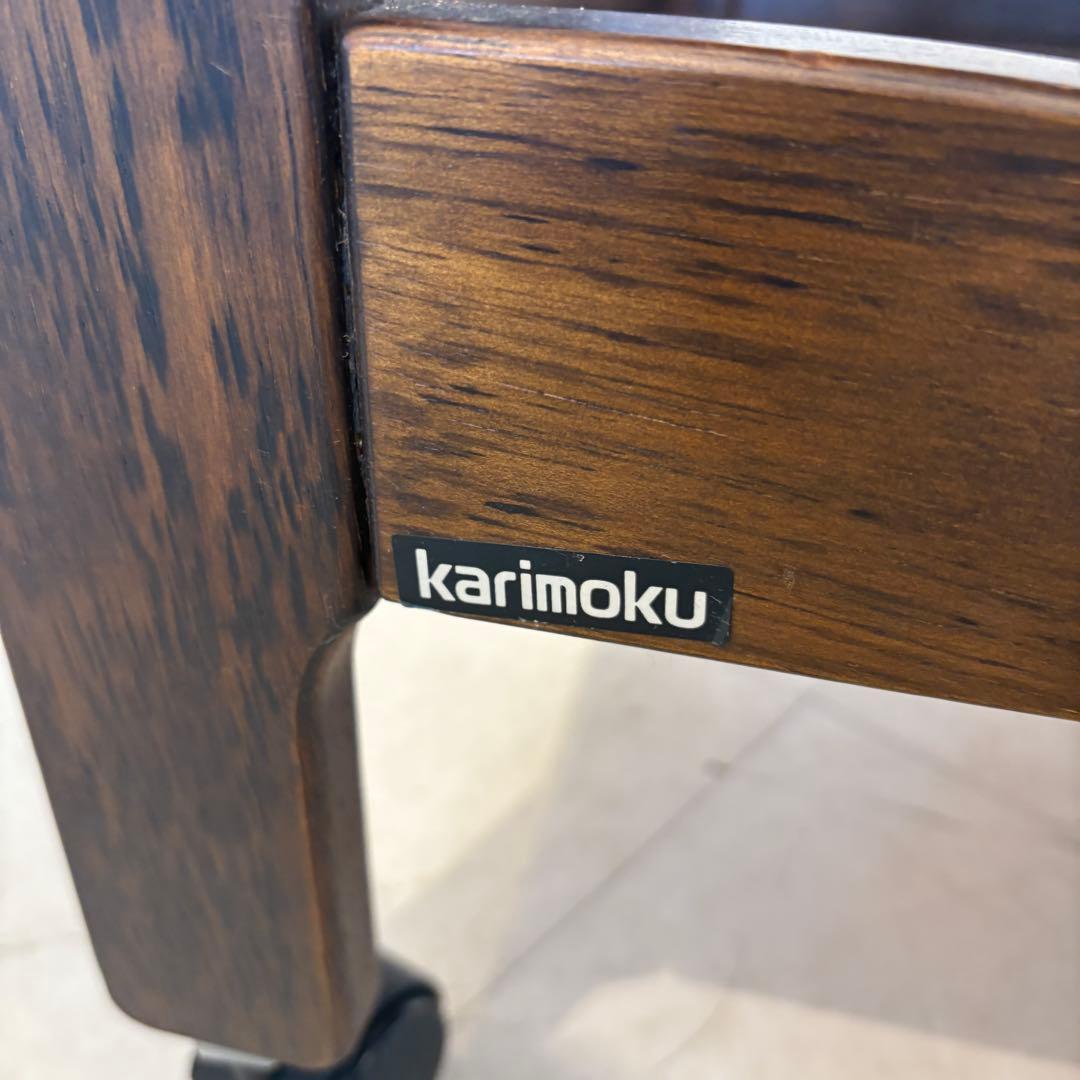 karimoku カリモク キッチンワゴン 車輪 コロニアル アンティーク
