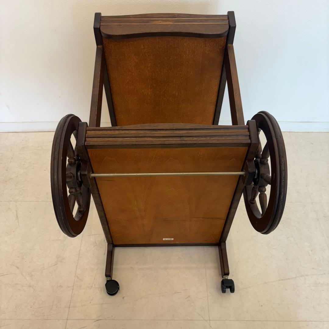 karimoku カリモク キッチンワゴン 車輪 コロニアル アンティーク