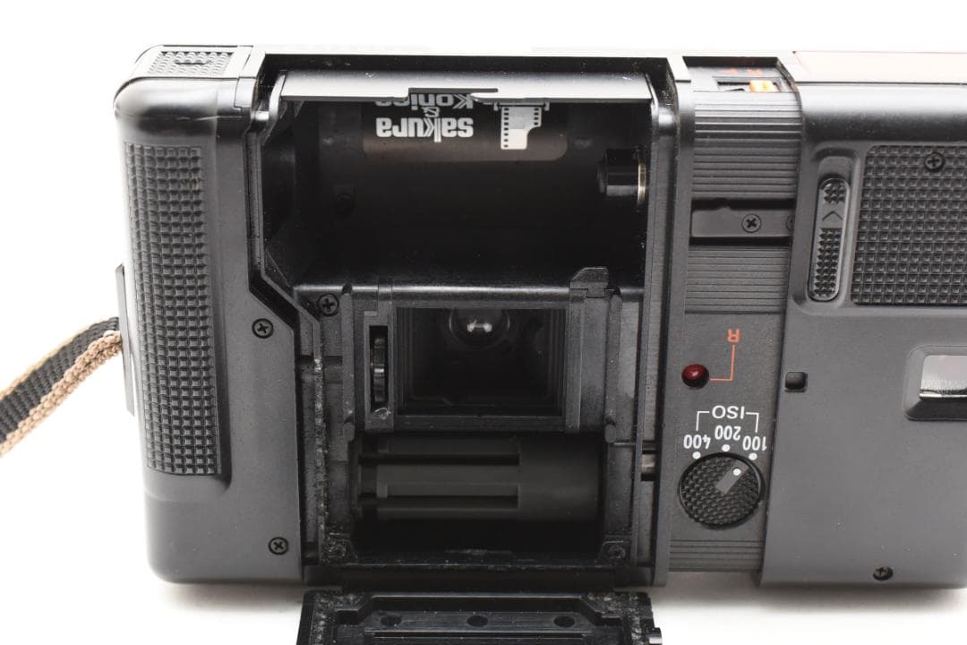 美品 Konica RECORDER レッド コンパクトフィルムカメラ