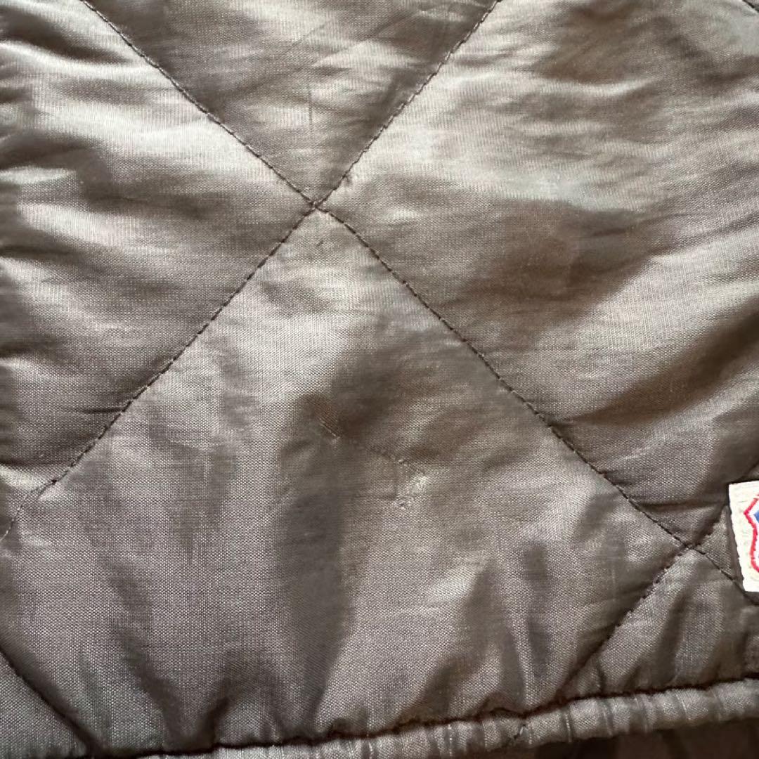 80s BIG SMITM Quilting Vest BLACK usa製